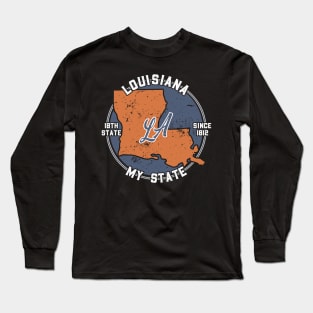 Louisiana My State Patriot State Tourist Gift Long Sleeve T-Shirt